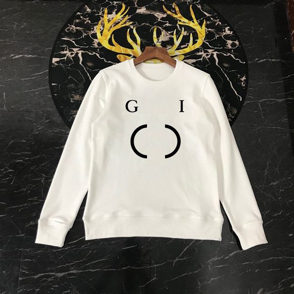 

2023 designer fashion mens hoodie tiger head embroidery printed round neck pull over autumn winter loose high street classic asian dimensio, Black