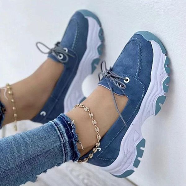 

dress shoes tennis female sneakers platform for women lace up casual comfort non slip flat loafers sports mujer zapatos 230224, Black