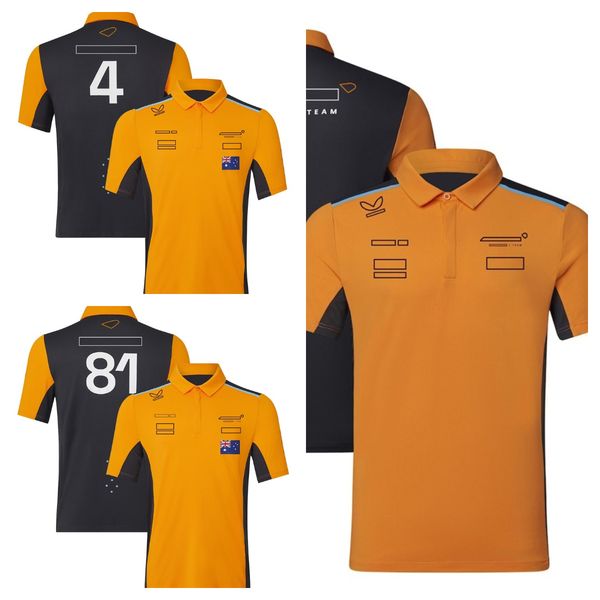 

2023 new f1 racing suit t-shirt team driver's short-sleeved polo shirt men's customization