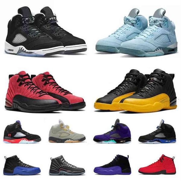 

uality men 5 5s basketball shoes 12 12s big boys trainers easter racer ice blue bird black white oreo cement alternate metalli322k