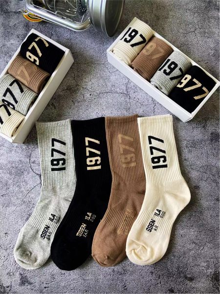 

mens socks embroidery casual cotton sports basketball and fashion box, Black