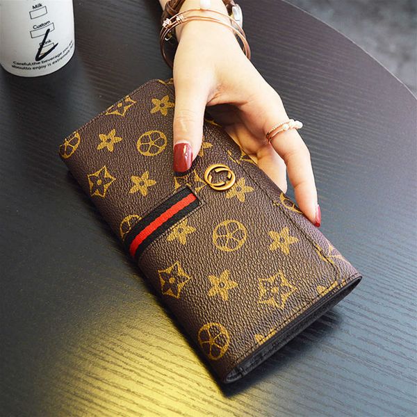 

wholesale market 2023 luxury new wallet women's large capacity cow leather mobile phone wallet handhigh quality
