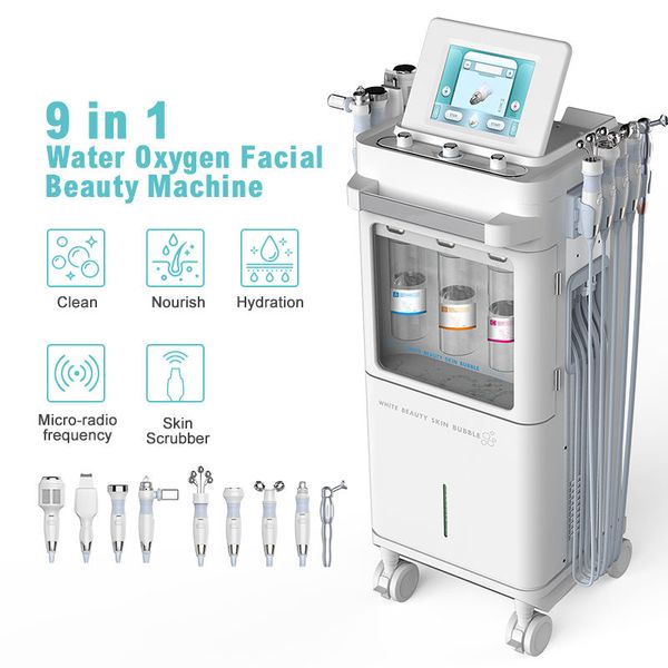 

9 in 1 hydra aqua peeling facial dermabrasion skin care hydro hydrodermabrasion hydra oxygen facial machine