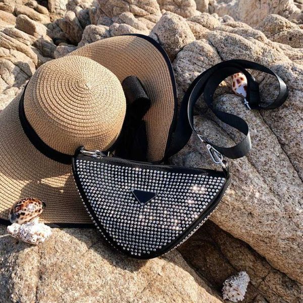 

luxury fashion bag this year's popular small versatile ins armpit texture light one shoulder messenger full diamond baghigh