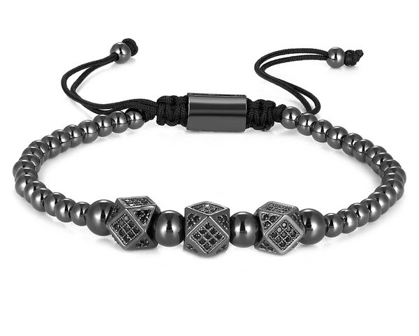 

designer jewelry men's bracelet jewelry charm 6mm micro spread cz ball tassel handmade bracelet pulseira holiday gift, Golden;silver