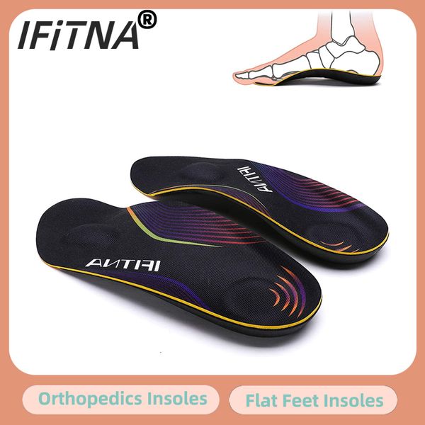 

shoe parts accessories ifitna 3/4 length orthopedics arch support insole men sneaker flat foot varus plantar fasciitis ortics shoe inserts h, White;pink