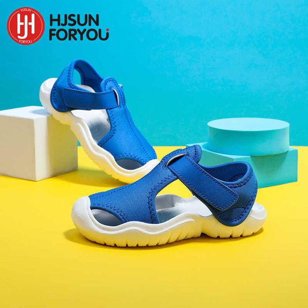

sandals new summer children beach boys casual sandals kids shoes closed toe baby nonslip sport sandals for girls eur size 2233 z0225, Black;red