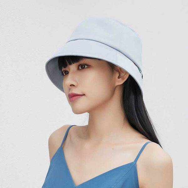 

wide brim hats women's bucket hat designer luxury panama fisherman cap flat sunbonnet spring summer fashion travel streetwear sun hat b, Blue;gray