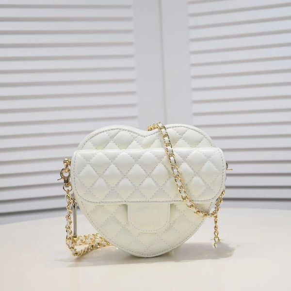

designer handbag tote women shoulder bags chain crossbody bag fashion quilted heart leather female famous purse bag