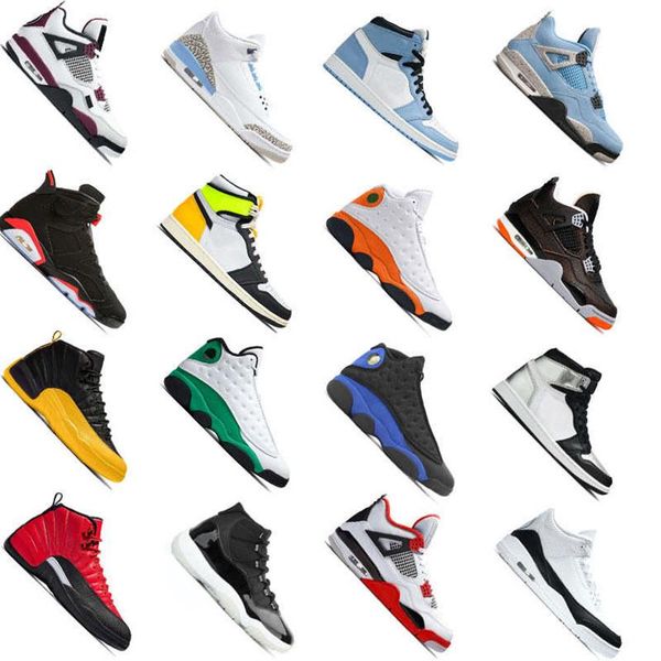 

jumpman 1 4s men basketball shoes university blue factory footwear anthracite bred hyper royal lucky green 3 11 trainers sports sn218i