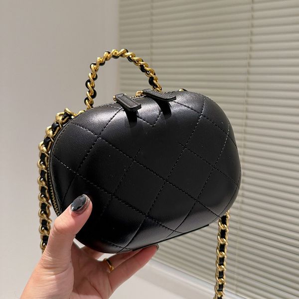 

womens luxury egg cosmetic case box bags braided handle totes vanity purse large capacity outdoor sacoche purse godl metal hardware shoulder
