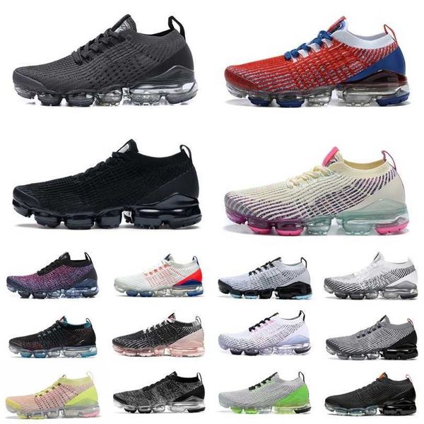 

new fly knit 3.0 mens running shoes sneaker 3.0 triple black white pink oreo glow green particle grey blue fury pure platinum zebra usa men