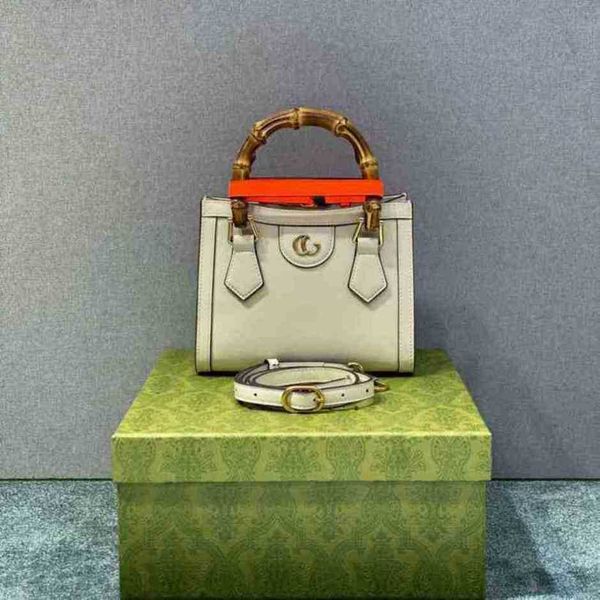 

2023 new luxury fashion bag leather mini tot bamboo hand bill ladingwomen'shigh