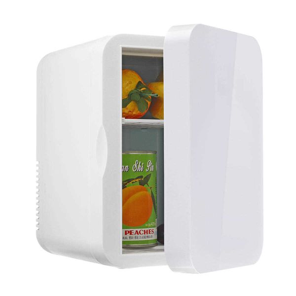 

fridge small 12v 6l mini refrigerator household dormitory single door car home dual-use cooling cup camping cooler r230225