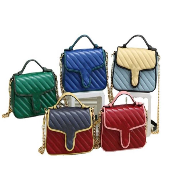 

2023 new shoulder bag women's classic single shoulder messenger portable color matching chain women's baghigh