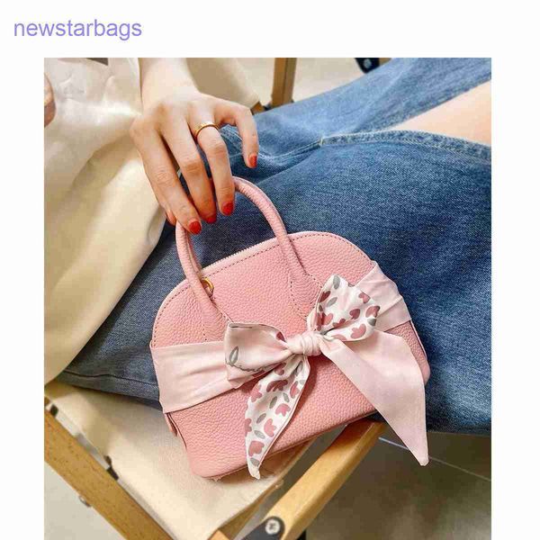 

h designer bags for women niche premium bowling togo leather 2023 new mini leather messenger shell bag fe have logo