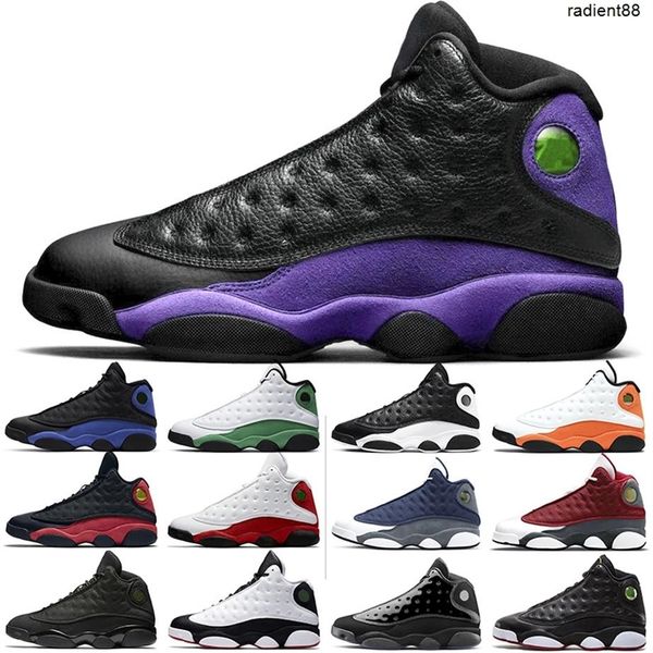 

men basketball shoes 13 13s court purple reverse bred starfish gold glitter red flint hyper royal he got game mens trainers sports327j