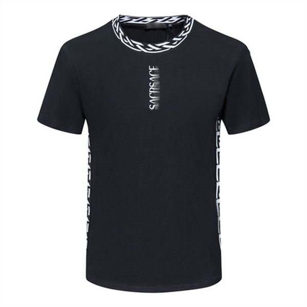 

men's t-shirt t shirt slim fit short sleeve cotton breathable tee r luxury letters print shirts 2023 spring summer high street casual m, White;black