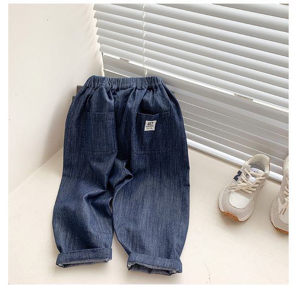 

jeans spring autumn thin jeans loose denim pants 230225, Blue