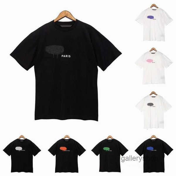

tees tshirt new mens womens designers t shirts long sleeve palms luxurys letter tshirts clothing short sleeved summer, White;black