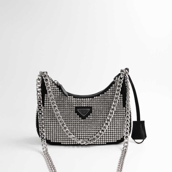 

wholesale market 2023 luxury hand new hobo armpit advanced feeling full one shoulder women's with diamond zipper tote baghigh quality