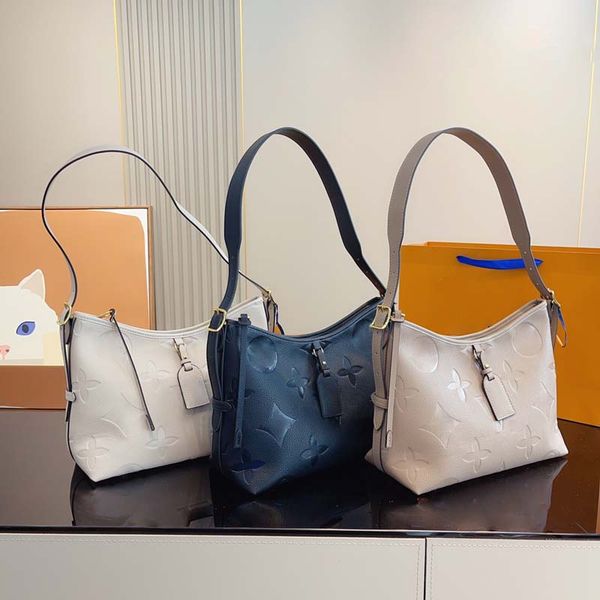 

womens designer embossed shopping bag luxury underarm bag embossed bag side strap relaxed makes compact configuration incarnate leisure tote