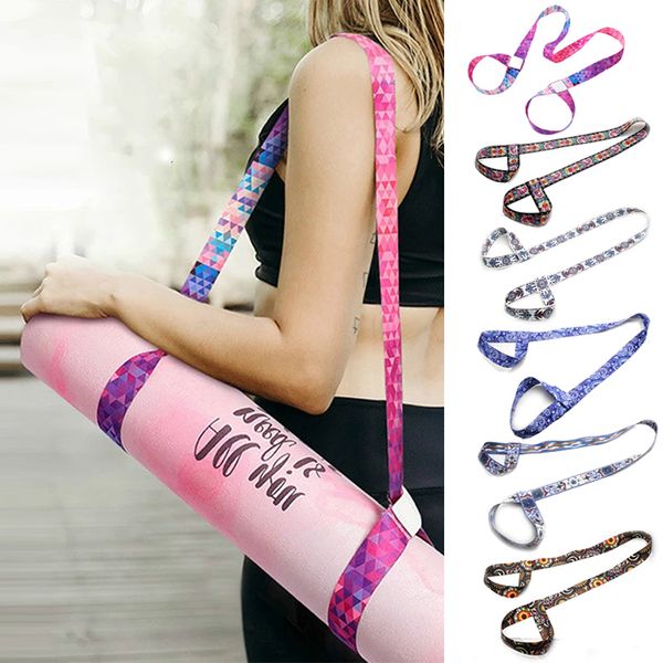 

yoga mat strap belt adjustable sports sling shoulder carry strap belt exercise stretch fitness equiment elastic yoga belt hot