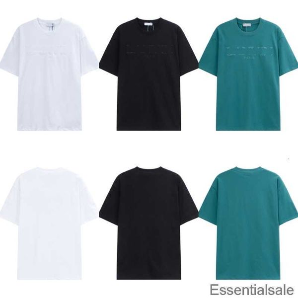 

2023 men's t-shirts letter printed classic lanvis designers fashion women tees high street shorts sleeves t shirt dcvf, White;black