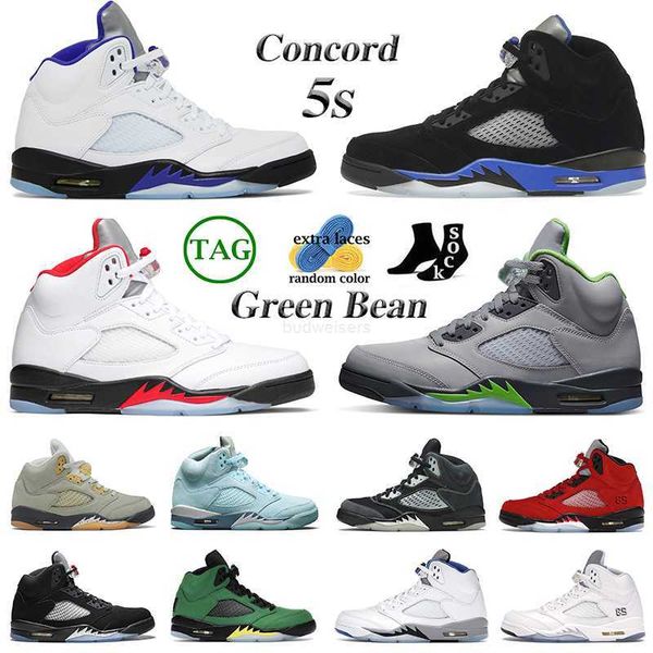 

5s concord men basketball shoes 5 green bean racer blue bird raging red jade horizon oreo fire metallic sail black oregon unc mens trainers