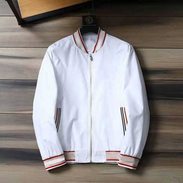 

fashion designer mens jacket spring autumn outwear windbreaker zipper clothes jackets coat outside can sport top, Black;brown