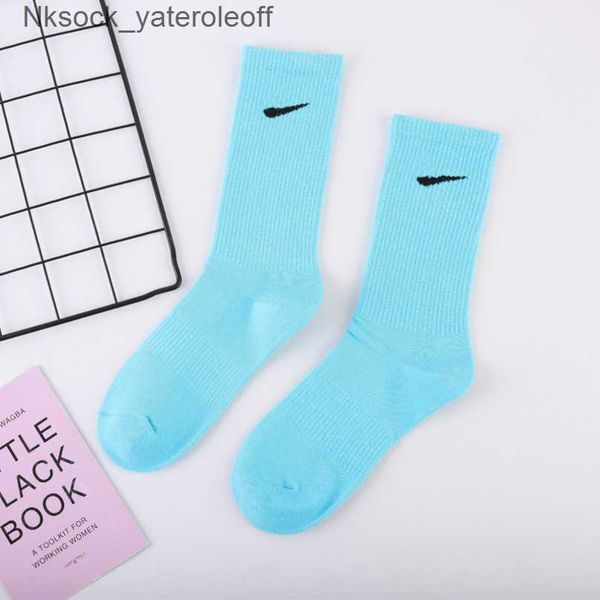 

men's fashion socks luxury women's hook brand stockings designers candy colorful medium long women men couple's stocking brea, Black