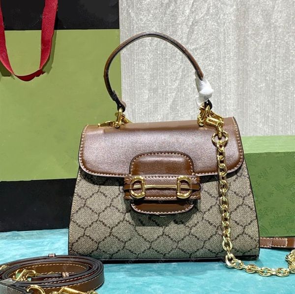 

designer shoulder bag g handbag tote women crossbody chain strap totes horsebit 1955 cross body bags designers handbags womens purses 1028
