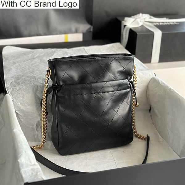 

cc cross body original quality designer cross body bags real leather drawstring bag with box c227