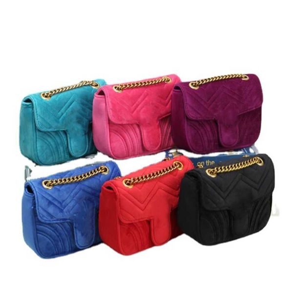 

luxury fashion bag women's classic suede chain small square baghigh