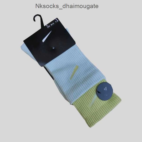 

men's luxury fashion socks women's hook brand stockings designers color splicing men women lovers towel bottom medium stocking spo, Black