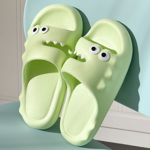 

slippers summer home cartoon women men outside nonslip sole casual beach 2023 fashion bathroom shower shoes 230224, Black