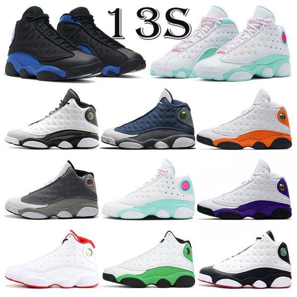 

2021 jumpman 13s 13 men dress shoes fashion outdoor trainers red flint black cat aurora green mens women sports sneakers 5 5-13254b
