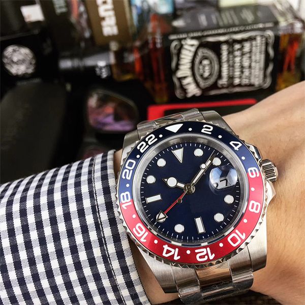 

luxury mens automatic mechanical watches 41mm stainless steel watch gold super luminous wristwatch sapphire glass christ, Slivery;golden