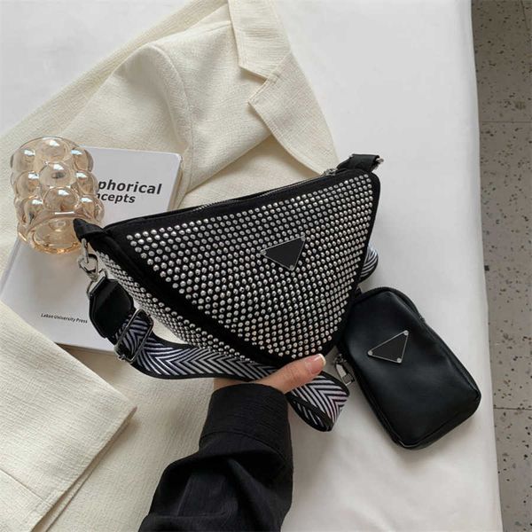 

70% 2023 new shoulder bag appearance this year's popular temperament bright diamond small women new fashionable personality underarm ba