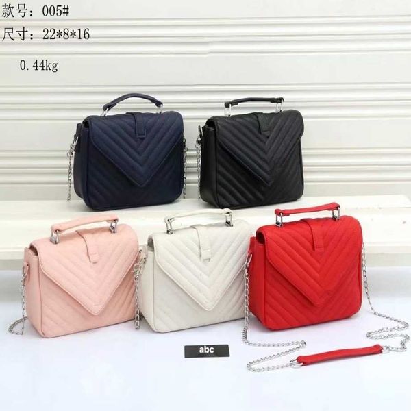 

luxury handbag face chain stereo small square soft handle middle zipper lychee embroidery linehigh