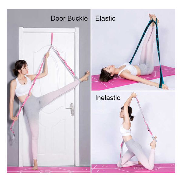 

yoga stripes women dance elastic band exercise sport yoga bands pilates belt home fitness gym loop resistance bands fitness body building j0