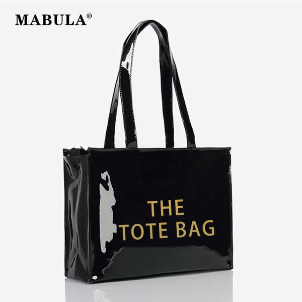 

totes 2023 brand pvc the tote bag reusable shopping purse for women eco friendly summer beach handbags large casual work y2302
