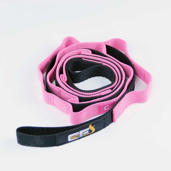 

yoga stripes elastic yoga pilates flexibility stretching strap multiple grip stretch loopm yoga ballet band resistance bands j0225