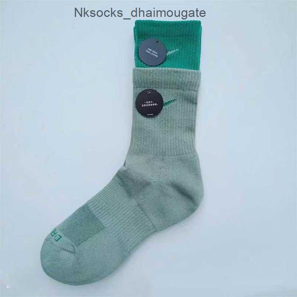

luxury men's fashion socks women's hook brand stockings designers fake two pairs splicing women men sports yoga breathable stockin, Black