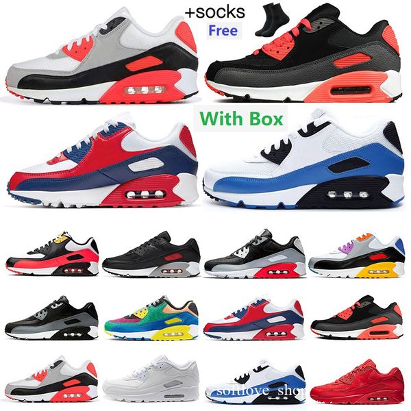 

2021 men sneakers classic running shoes for women sports trainer mesh leather cushion surface breathable eur 36-46, White;red
