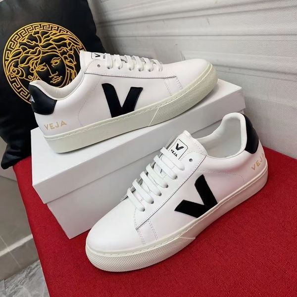 

dress shoes french veja casual sports shoes basketball shoe men women designer hook loop classic white fashion couples vegetarianism style p, Black