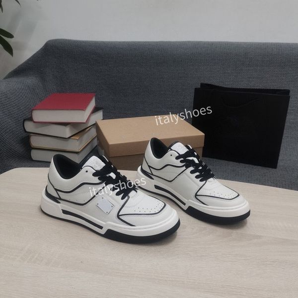 

luxury designer trainers sneakers shoes low flat print white black leather trainers sneakers