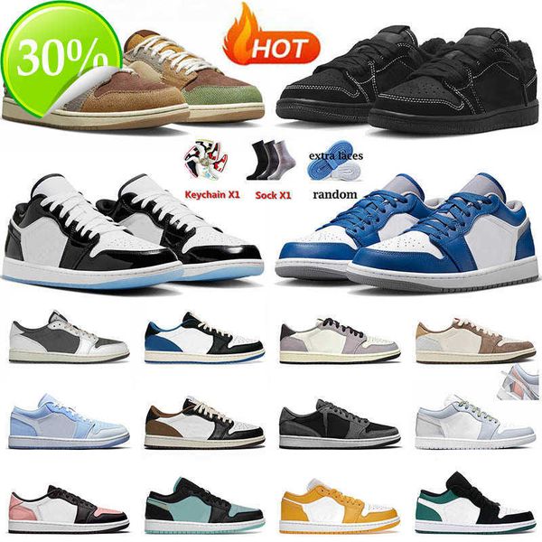 

j ts x 1 basketball shoes 1s jumpman black phantom zion williamson voodoo concord low mocha true blue mens women trainers sneakers 36-46