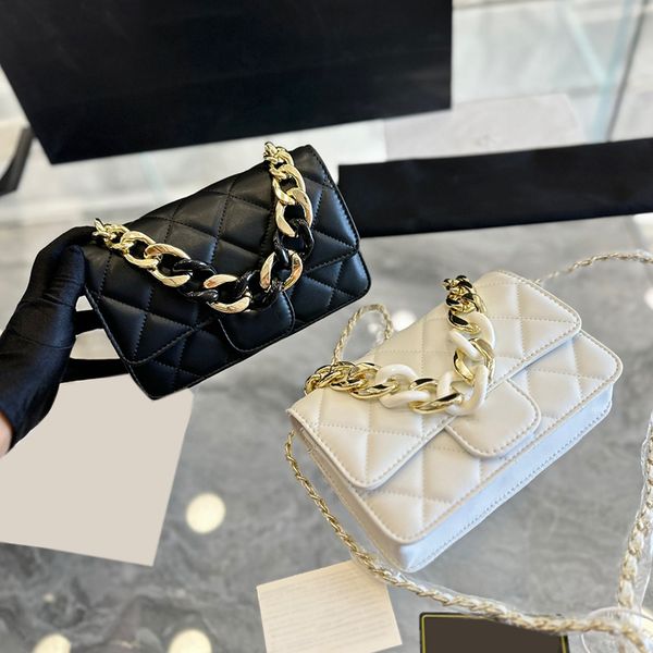 

womens designer bracelet chain handle tote bags wallet with chain crossbody shoulder handbags gold metal hardware matelasse crossbody should
