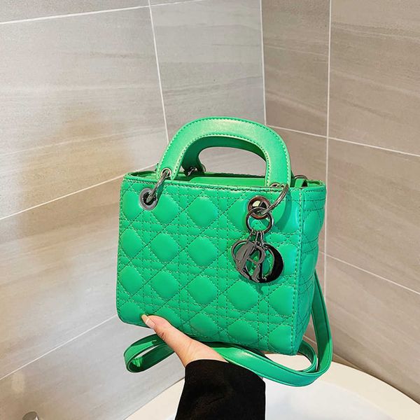 

80% 2023 luxury new style in autumn and simple portable messenger leather small square fashionable lady baghigh quality